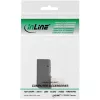 Adapter InLine DisplayPort, męski / żeński, skierowany w dół