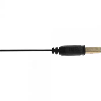 InLine USB 2.0 płaski kabel Type A male / female gold plated Czarny 3m