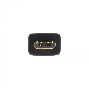 Kabel InLine Micro USB 2.0 płaski USB A / Micro-B, czarny / złoty, 2 m