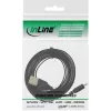 InLine Micro USB 2.0 kabel płaski USB A / Micro-B, czarny / złoty, 0,5m