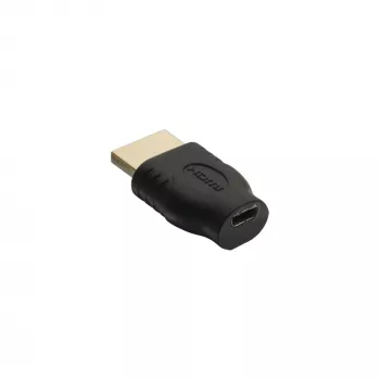 Adapter InLine HDMI wtyk HDMI A / gniazdo HDMI D pozłacany 17690A