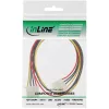 Przedłużacz zasilania InLine 4pin męski/żeński 0,50m, okrągły