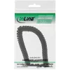 Kabel spiralny InLine RJ10, wtyk męski / wtyk męski, czarny, do 2 m