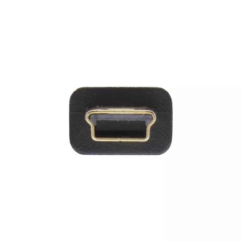 InLine Kabel płaski USB 2.0 USB typu A męski / Mini-B męski 5-pin czarny/złoty 2 m