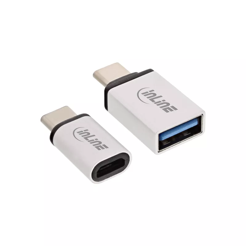 Zestaw adapterów USB-C InLine 35809 USB-C M na Micro-USB F USB3.0 A F