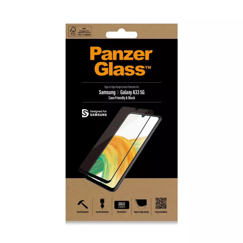 Szkło ochronne PanzerGlass Samsung Galaxy A33 5G odporne na zarysowania i wstrząsy