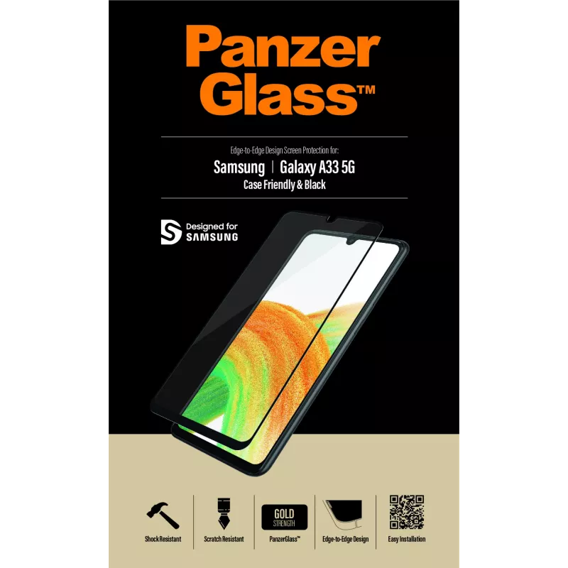 Szkło ochronne PanzerGlass Samsung Galaxy A33 5G odporne na zarysowania i wstrząsy