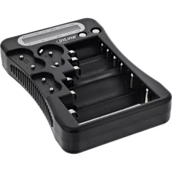 Tester baterii InLine 01285 z wyświetlaczem LCD do baterii okrągłych i guzikowych