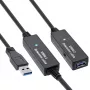 InLine USB3.2 Gen.1 Aktywny przedłużacz repeaterowy Typ A męski/żeński, czarny, 20m