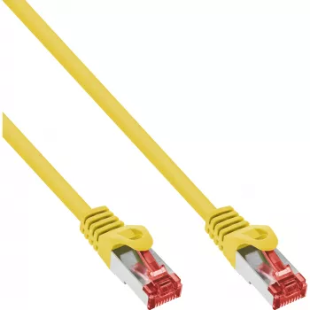 InLine kabel krosowy S/FTP PiMF Cat.6 250MHz miedź bezhalogenowy żółty 1,5m