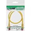 InLine Patch kabel S/FTP PiMF Cat.6 250MHz miedź halogen free żółty 0.25m