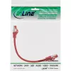 Kabel krosowy InLine S/FTP PiMF Cat.6 250MHz miedź bezhalogenowy czerwony 0,25m