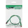 Kabel krosowy InLine S/FTP PiMF Kat.6 250MHz miedź bezhalogenowy zielony 0,3m