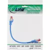 Kabel krosowy InLine S/FTP PiMF Cat.6 250MHz miedź bezhalogenowy niebieski 0.3m