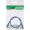 InLine kabel krosowy S/FTP PiMF Kat.6 250MHz miedź bezhalogenowy niebieski 0.5m