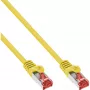 InLine Patch kabel S/FTP PiMF Cat.6 250MHz miedź halogen free żółty 0.3m