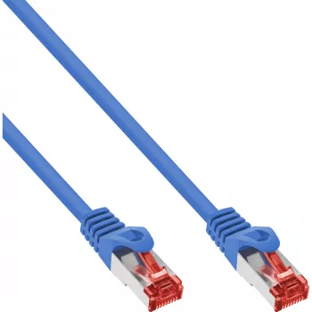 InLine Kabel krosowy S/FTP PiMF kat.6 250 MHz miedź bezhalogenowy niebieski 1 m