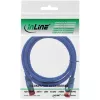 Kabel krosowy InLine S/FTP PiMF kat. 6 250 MHz miedziany bezhalogenowy niebieski 1,5 m