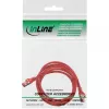 InLine Patch kabel S/FTP PiMF Cat.6 250MHz miedź halogen free czerwony 2m