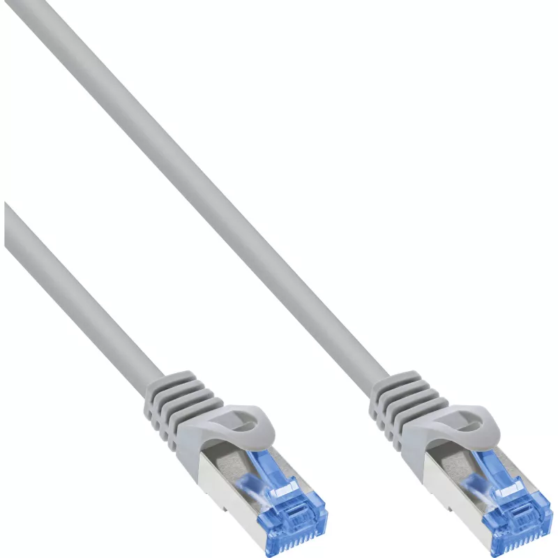 InLine Patch kabel, Cat.6A, S/FTP, TPE flexible, szary, 5m