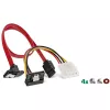 Ramka montażowa InLine HDD/SSD ZESTAW z kablem SATA i zasilającym, kątowy, z wkrętami