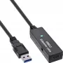 InLine USB 3.2 Gen.1 aktywny przedłużacz, USB-A męski na USB-C żeński, 5 m