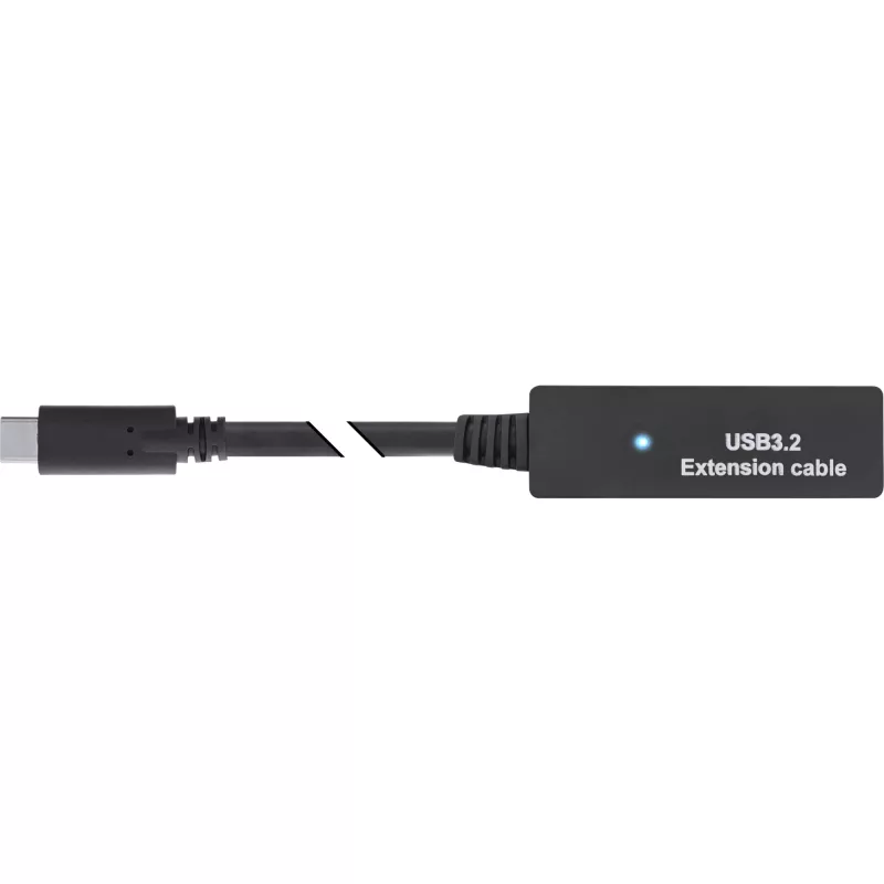 InLine USB 3.2 Gen.1 aktywny przedłużacz, USB-C męski na USB-A żeński, 5m