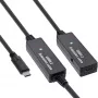 InLine USB 3.2 Gen.1 aktywny przedłużacz, USB-C męski na USB-C żeński, 10 m