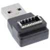 Adapter InLine USB 3.2, męski USB-A na wewnętrzne gniazdo przedniego panelu USB-E
