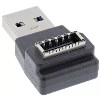 Adapter InLine USB 3.2, męski USB-A na wewnętrzne gniazdo przedniego panelu USB-E