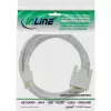 Kabel InLine HDMI do DVI męski / 18+1 męski biały złoty 5m