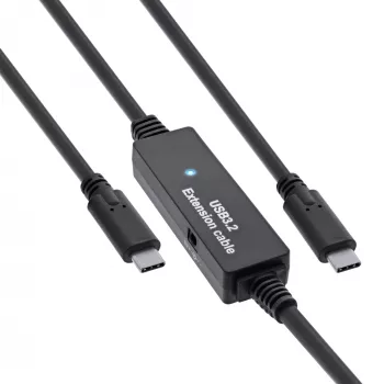 Aktywny kabel InLine USB 3.2 Gen.1, USB-C męski na USB-C męski, 5 m