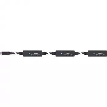 InLine aktywny przedłużacz USB 3.2 Gen.1, wtyk USB-C na gniazdo USB-A, 15m