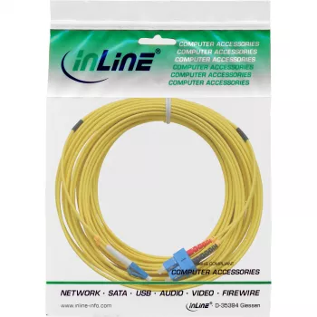 InLine światłowodowy kabel duplex, LC/SC, 9/125µm, OS2, 7,5m