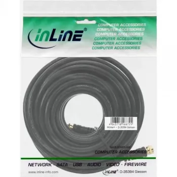 Kabel SAT Premium InLine 69315P 15m 2x ekranowany 2x F-męski czarny
