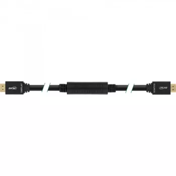 InLine, aktywny kabel HDMI High Speed z Ethernetem, M/M, czarny, pozłacane styki, 30 m