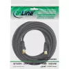 Kabel antenowy InLine 2x ekranowany >85dB czarny 10m