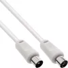 InLine kabel antenowy 2x shielded ultra low loss >75dB biały 10m