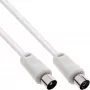 InLine kabel antenowy 2x shielded ultra low loss >75dB biały 10m