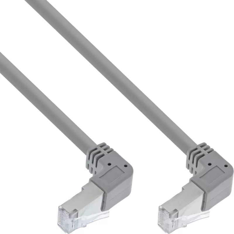 Kabel krosowy InLine podniesiony/opuszczony, S/FTP (PiMf), kat. 6, PVC, miedź, szary, 2,67 m