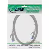 InLine płaski kabel krosowy, U/FTP, kat.6A, szary, 1,5m