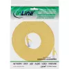 InLine Płaski kabel krosowy, U/FTP, Kat. 6A, żółty, 5 m
