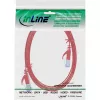 InLine płaski patchcord, U/FTP, kat. 6A, czerwony, 2 m