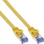 InLine Płaski kabel krosowy, U/FTP, kat.6A, żółty, 3m