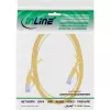 InLine Płaski kabel krosowy, U/FTP, kat.6A, żółty, 3m