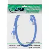 InLine płaski kabel krosowy, U/FTP, kat.6A, niebieski, 1m