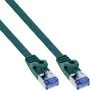 InLine Płaski kabel krosowy, U/FTP, kat.6A, zielony, 3 m
