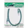InLine Płaski kabel krosowy, U/FTP, kat.6A, zielony, 3 m