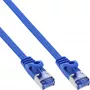 InLine płaski kabel krosowy, U/FTP, kat.6A, niebieski, 1,5 m