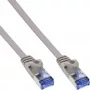 InLine Płaski kabel krosowy, U/FTP, kat. 6A, szary, 2m
